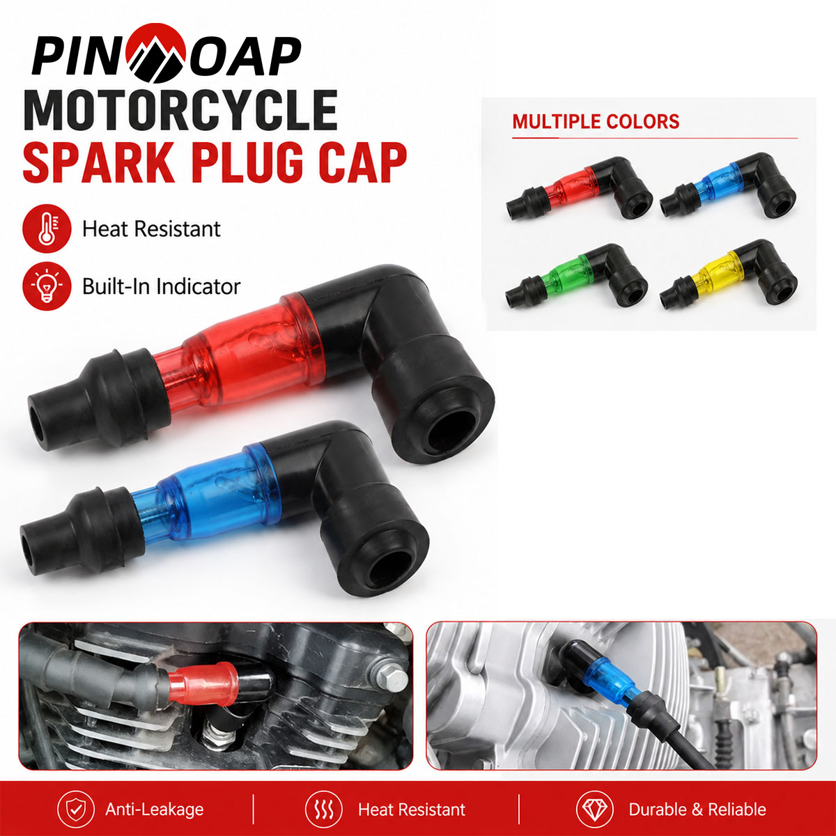 PINMOAP 1/2PCS Candela di Acce - Motorcycle Spark Plug recensione e prezzo