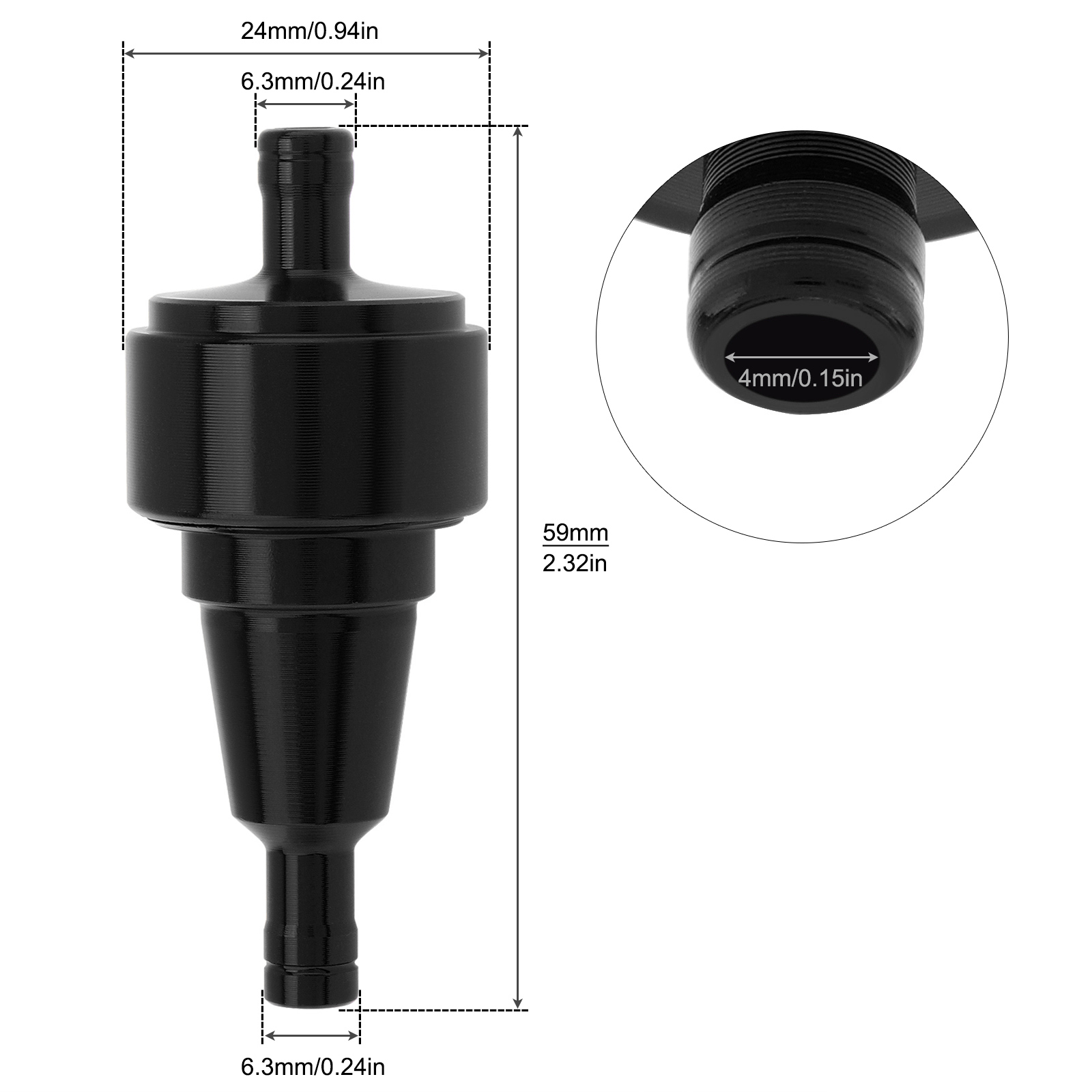 1/4In 6mm Filtro carburante mo - Motorcycle Oil Filter recensione e prezzo