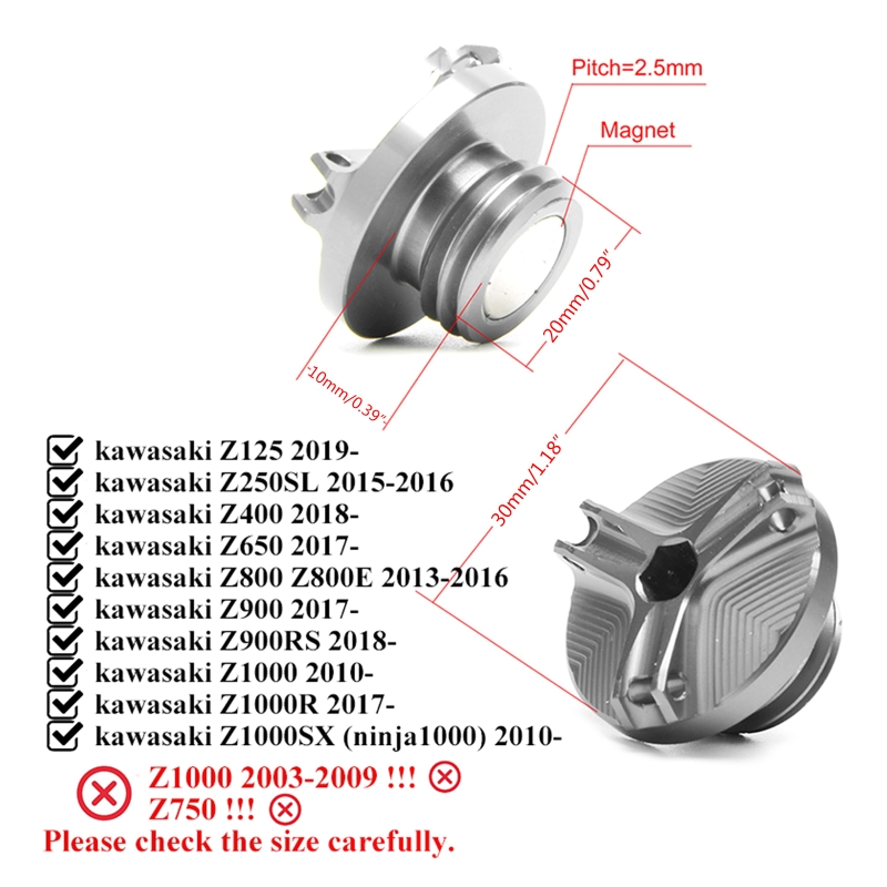 2026 Per Kawasaki Z900 RS Z650 - Motorcycle Oil Filter recensione e prezzo