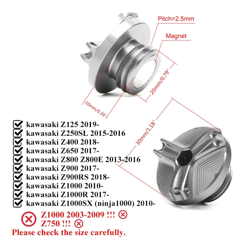 2025 Per Kawasaki Z900 RS Z650 - Motorcycle Oil Filter recensione e prezzo