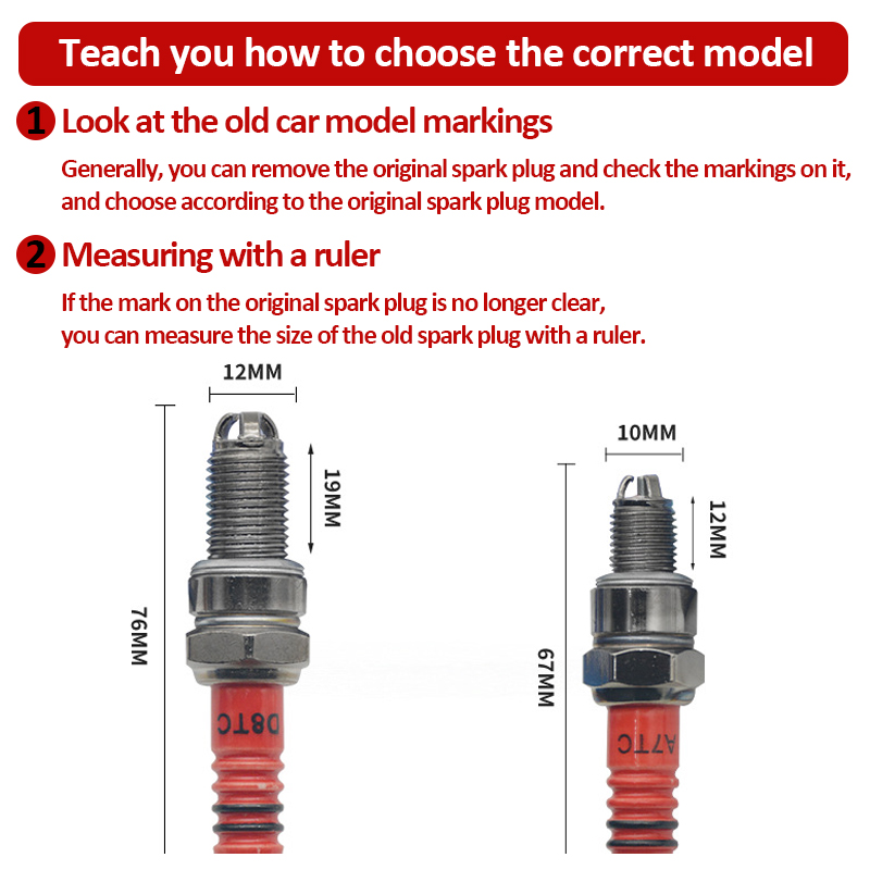 1/2 Pezzi Candela da Corsa a T - Motorcycle Spark Plug recensione e prezzo